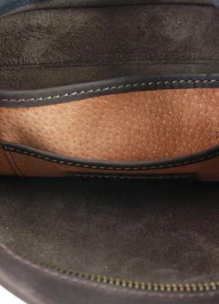 Мужская кожаная сумка через плечо планшет мессенджер с клапаном коричневая gmsmvp598 фото