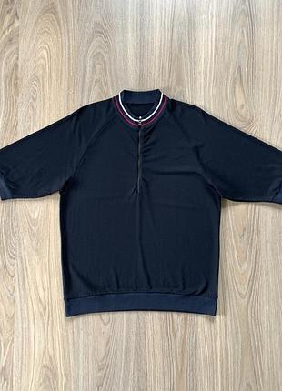 Мужская хлопковая футболка три четверти с замком prada