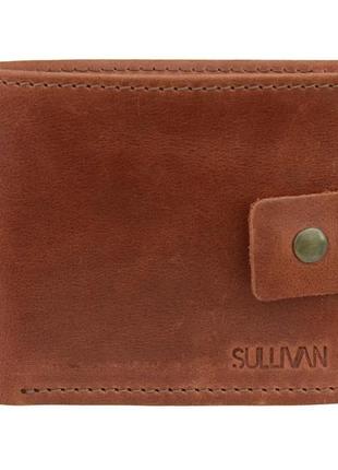 Маленький кожаный женский кошелек портмоне из натуральной кожи светло-коричневый2 фото