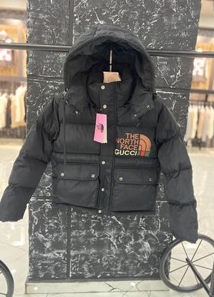 Зимова куртка в стилі tnf gucci