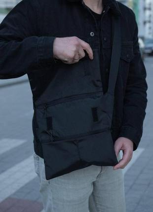 Тактична сумка з кобурою для зброї на подарунок чоловікові тактовний мемінджер сумка через плечі4 фото