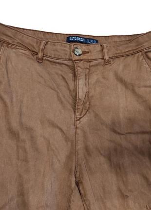 Zara коричневі штани зара брюки теракотові5 фото