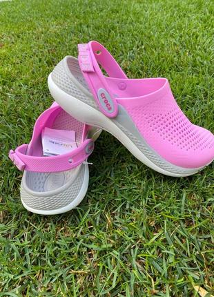 Сабо крокси crocs crocband clog k paradise pink amethyst