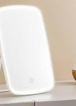 Дзеркало для макіяжу xiaomi jordan judy з підставкою і лід підсвічуванням nv026