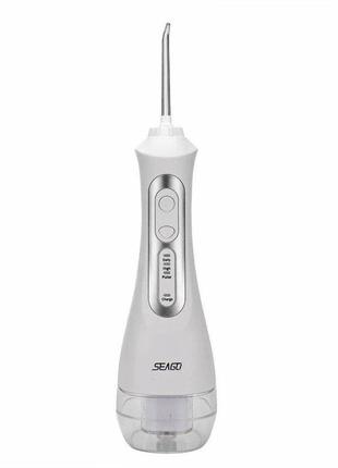 Іригатор зубний seago sg-833 бездротовий на акумуляторі білий