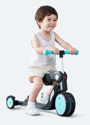 Детский беговел-трансформер bebehoo dgn 5-в-1 голубой
