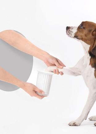 Очиститель лап xiaomi petkit paw cleaner pet dog foot washer размер m