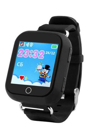 Детские умные часы с gps трекером td-02 q100 черные