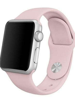 Ремінець apple watch 42mm pink silicone