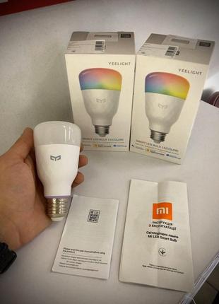 Розумна лампочка xiaomi mi led bulb rgb 1s кольорова