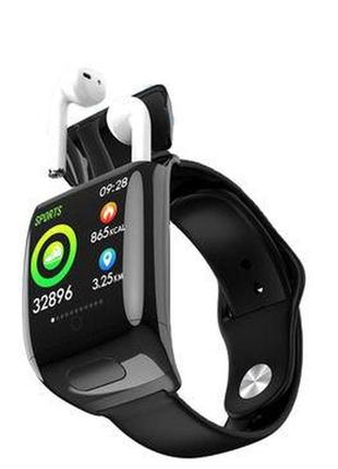 Смарт-годинник mojixing d8 + airpods чорний