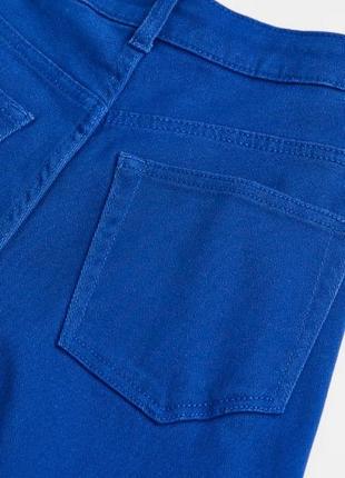 Сині джинси палаццо, колір електрик9 фото