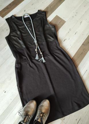 Трикотажное черное платье. фирма miss etam (польша) размер  (48-50)2 фото