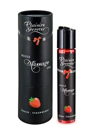 Масажна олія plaisirs secrets strawberry з афродизіаками (59 мл)