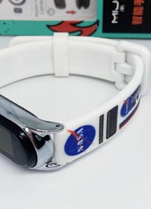 Ремешок mi smart band 5 mi smart band 6 металл каучук nasa mijobs
