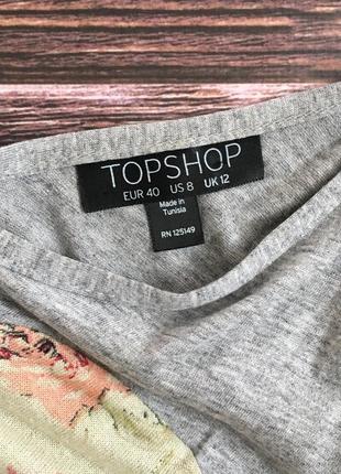 Сукня в квіти topshop асиметричне2 фото