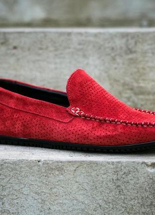 Мокасини prime shoes, дуже зручно! червоні мокасини, дуже зручно!