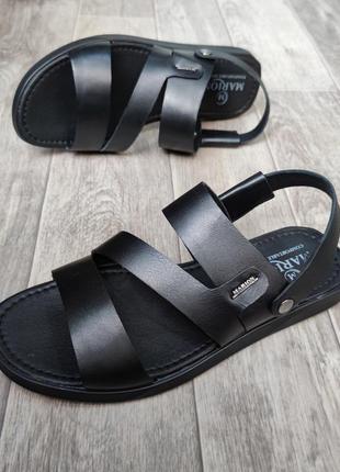 Черные мужские сандалии – то, что нужно в мужском гардеробе. летняя мужская обувь4 фото