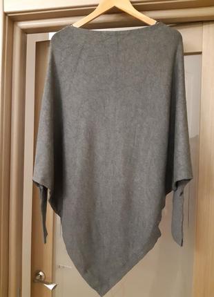 Сірий светр з рукавами «летюча миша» zara1 фото