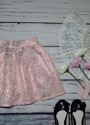 5 - 6 лет 110 - 116 см фирменная нарядная юбка пачка парча для девочки модницы