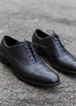 Галантные черные оксфорды броги ikos 41 43 размер