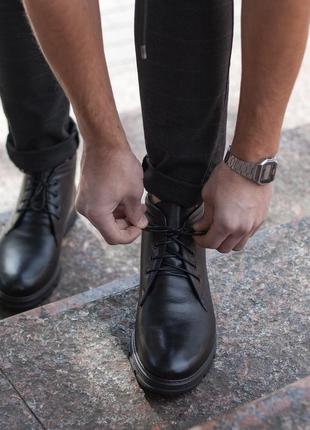 Класичні чоловічі черевики на шнурівці5 фото