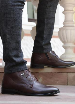 Зимние мужские ботинки. удобные, стильные и практичные зимние дерби2 фото