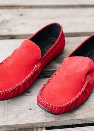 Красные мокасины prime shoes 42, 44, 45 размер5 фото