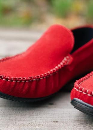 Красные мокасины prime shoes 42, 44, 45 размер4 фото