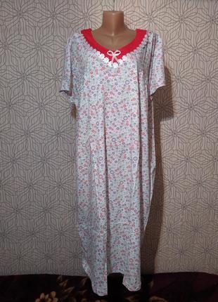 Ночная рубашка, ночнушка, череночка для сна хлопок узбекистан1 фото