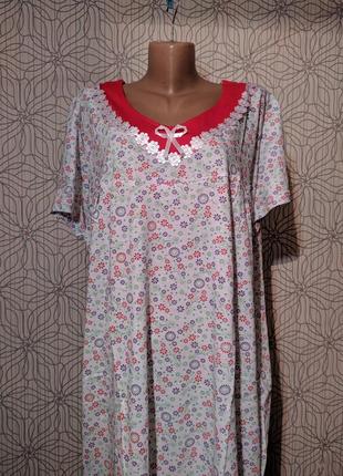 Ночная рубашка, ночнушка, череночка для сна хлопок узбекистан2 фото