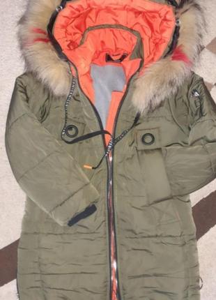 Зимнее пальто для девочки1 фото