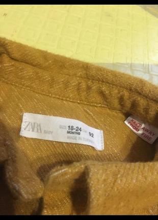 Сорочка/рубашка zara 18/24 m 2