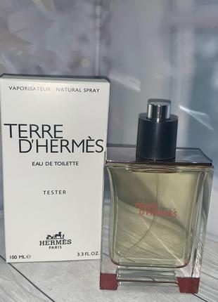 Тестер hermes terre d'hermes/ гермес терра / чоловіча туалетна вода 50 мл