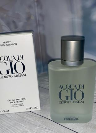 Tester чоловічі giorgio armani acqua di gio pour homme / джорджіо армані аква ді джіо пур хом /100 ml