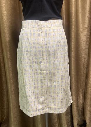 Легкая, летняя, воздушная шифоновая юбка grace с закрытым запахом grace размер m/l2 фото