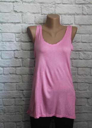 Подовжена рожева майка pull &amp; bear