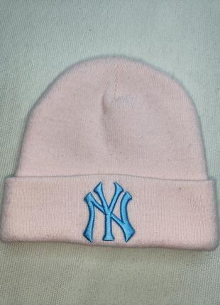 Шапка new york yankees. розовая шапка. рожева шапка .1 фото