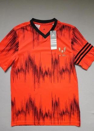 Фірмова підліткова футболка з написом messi adidas climalite оригінал