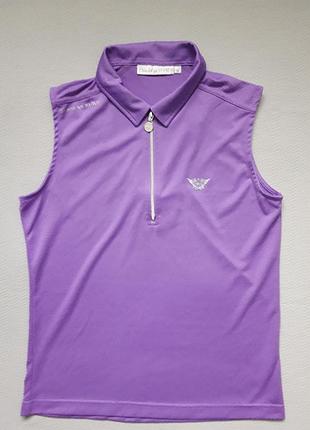 Спортивная футболка безрукавка на молнии daily sports