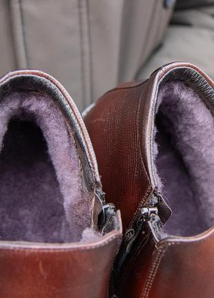 Польські зимові черевики на натуральному хутрі4 фото