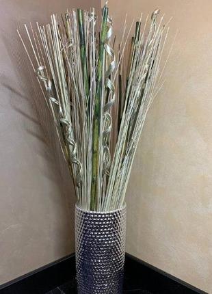 Декоративний сухоцвіт. декор у вазу. стебла бамбука. сухоцвіт для декору2 фото