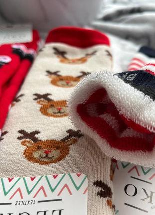 Новогодние детские носки 🎅6 фото
