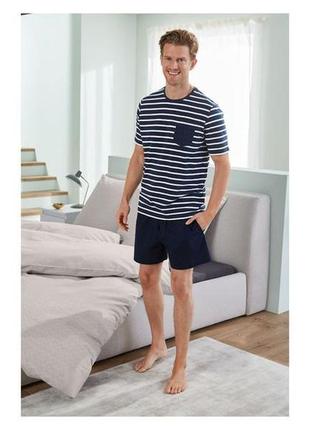 Пижама мужская футболка и шорты, хлопковой, euro s 44/46 livergy