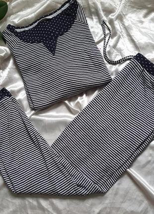 Шикарная мягенькая 24%вискоза пижамка в актуальную полосочку2 фото