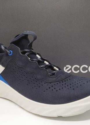 Кожаные кроссовки хайтопы ecco st. 1 оригинал