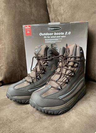 Walkwaxx зимние ботинки коричневые outdoor boots 2.0 с круглой подошвой теплые мужские на зиму для активных видов спорта1 фото