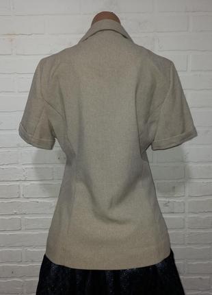 Женский пиджак жакет с короткими рукавами3 фото