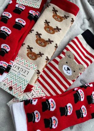 Новогодние детские носки 🎅3 фото