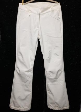Жіночі білі лижні штани на флісі
